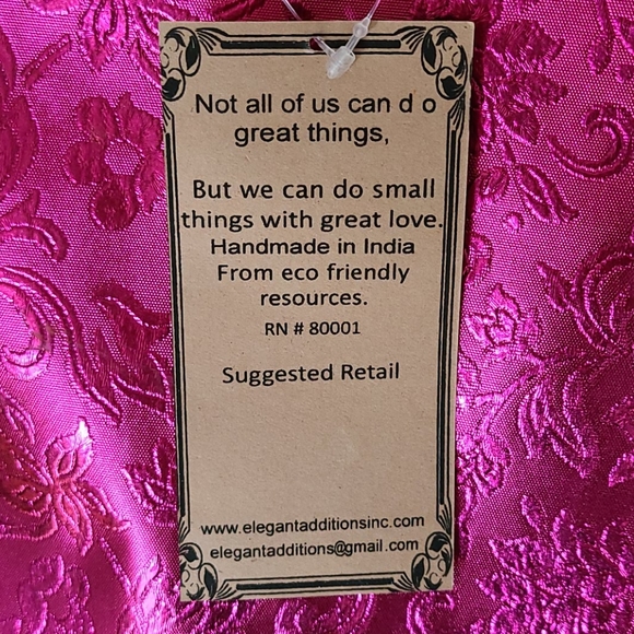 Pink embellished tote by elegant additions - Picture 3 of 3